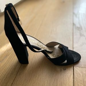 Sam Edelman Women's Yancy Block-Heel suede